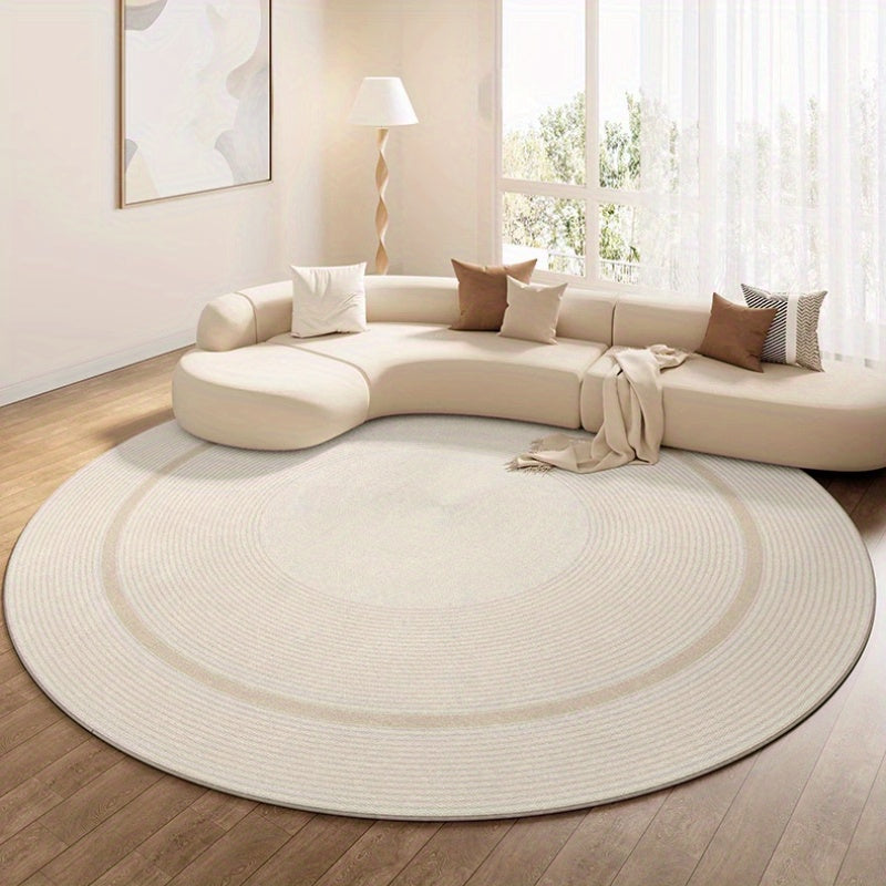 Soft Plush Round Rug for Home Decor - Elegant, Cozy, and Versatile