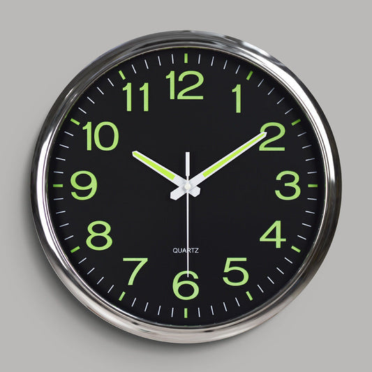 Illuminated Wall Clock for Home and Office - Modern Design, Easy Readability