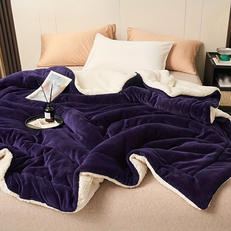 Ultra-Soft Fleece Blanket for Cozy Home and Office Comfort