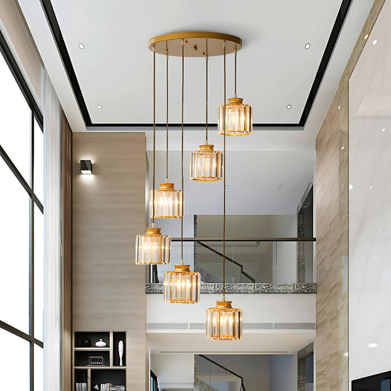 Minimalist Crystal Pendant Light for Modern Home and Office Decor