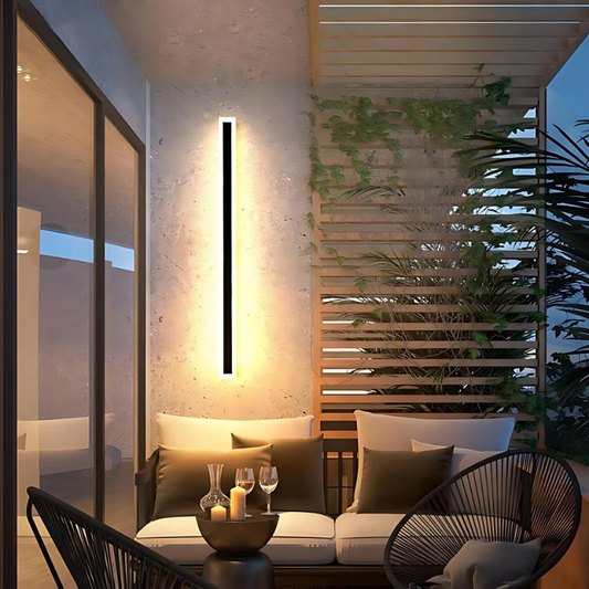 Outdoor Wall Light – Modern Solar Garden Lighting for Energy-Efficient Patios