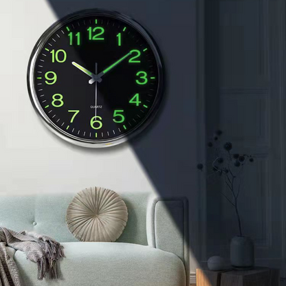 Illuminated Wall Clock for Home and Office - Modern Design, Easy Readability