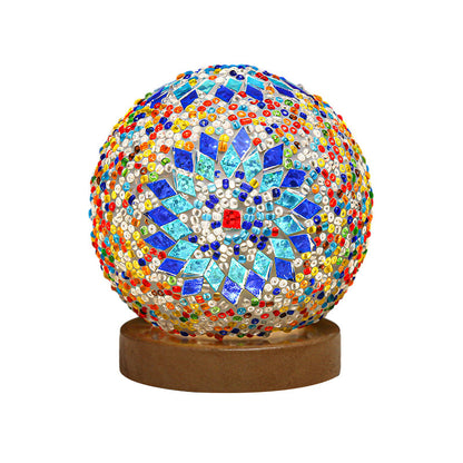 Mosaic Table Lamp Dimmable Elegant Design for Home and Office Decor