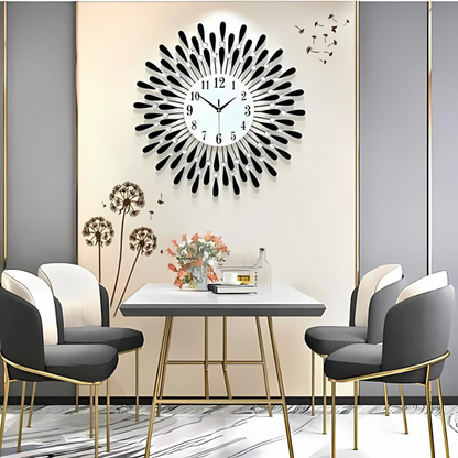 Sparkling Wall Clock for Home Decor - Luxurious Design for Office Style