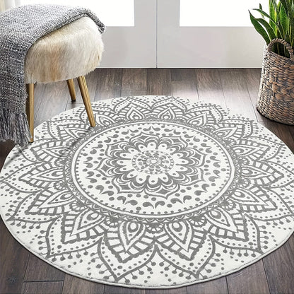 Bohemian Non-Slip Area Rug for Living Room, Soft & Stylish Home Decor