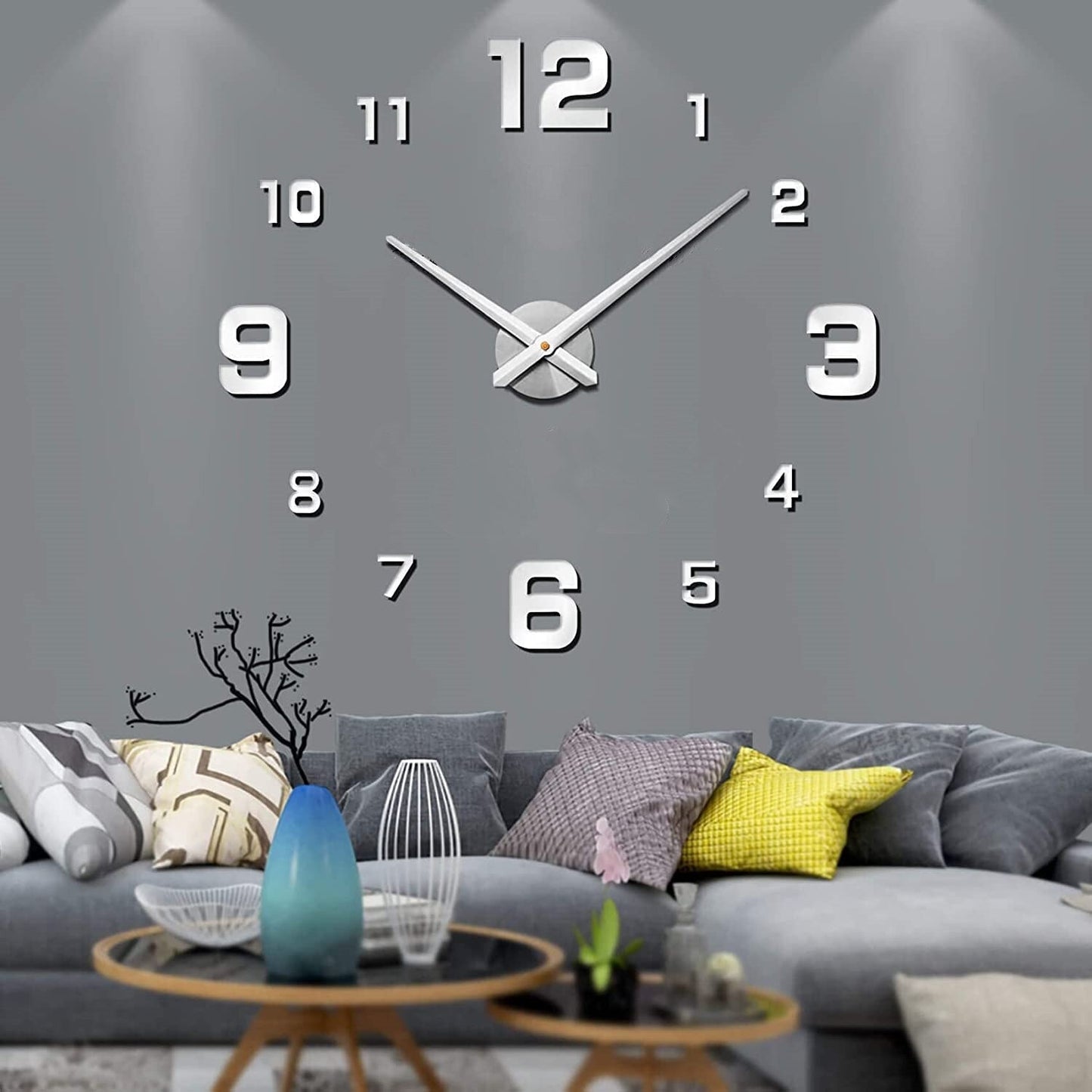 Modern Wall Clock for Home and Office - Stylish Creative Design in Durable Material