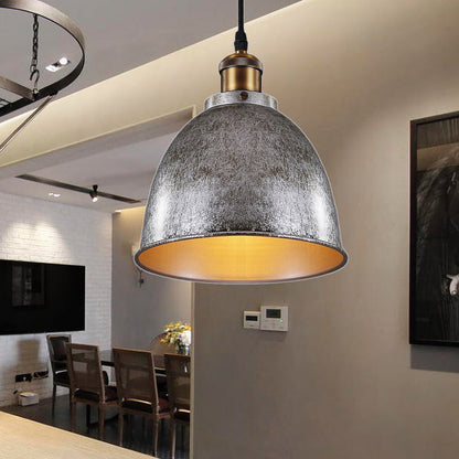 Industrial Pendant Light - Modern Steel Fixture for Home & Office Decor