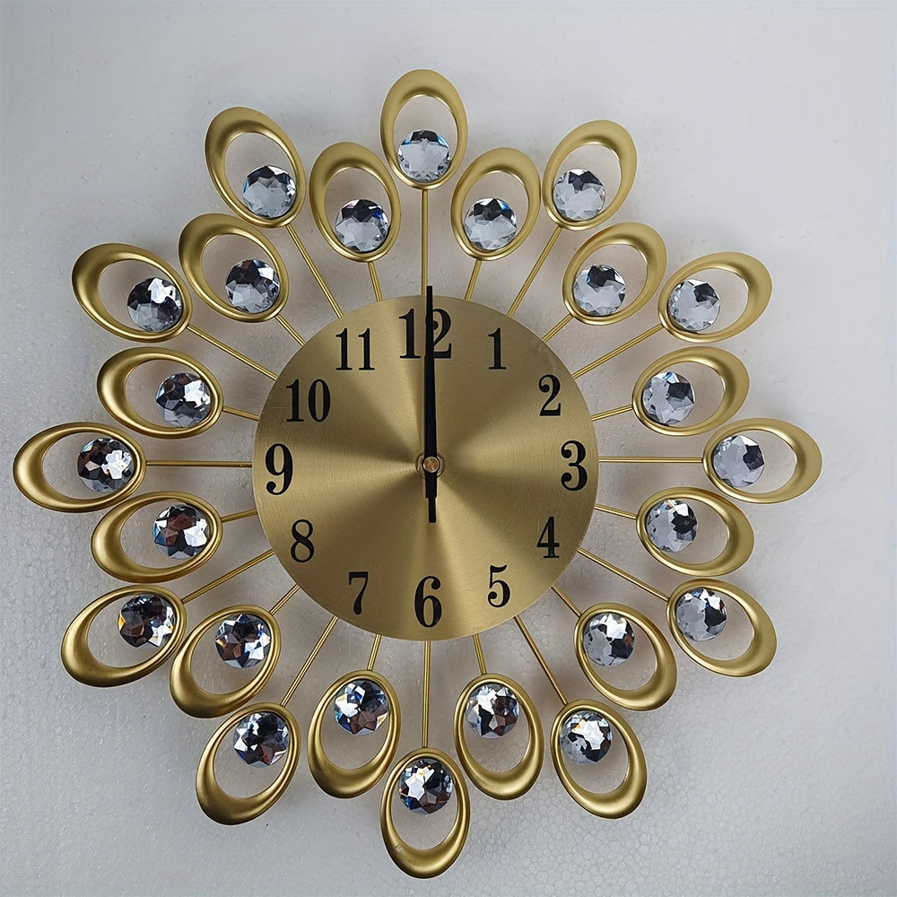 Modern Metal Wall Clock for Living Room, Office Decor, Stylish Design