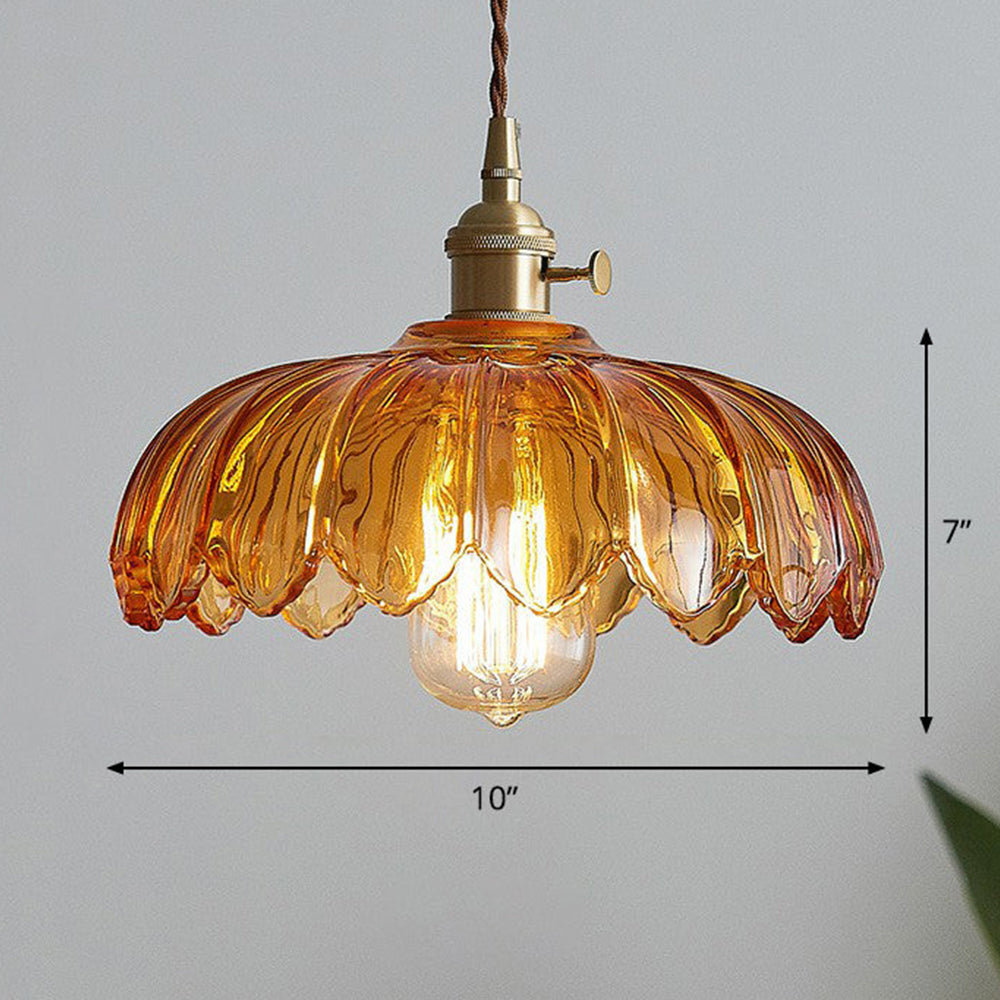 Luxurious Floral Glass Pendant Light for Home and Office Decor