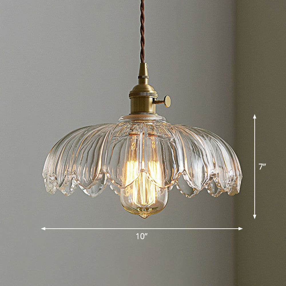 Luxurious Floral Glass Pendant Light for Home and Office Decor