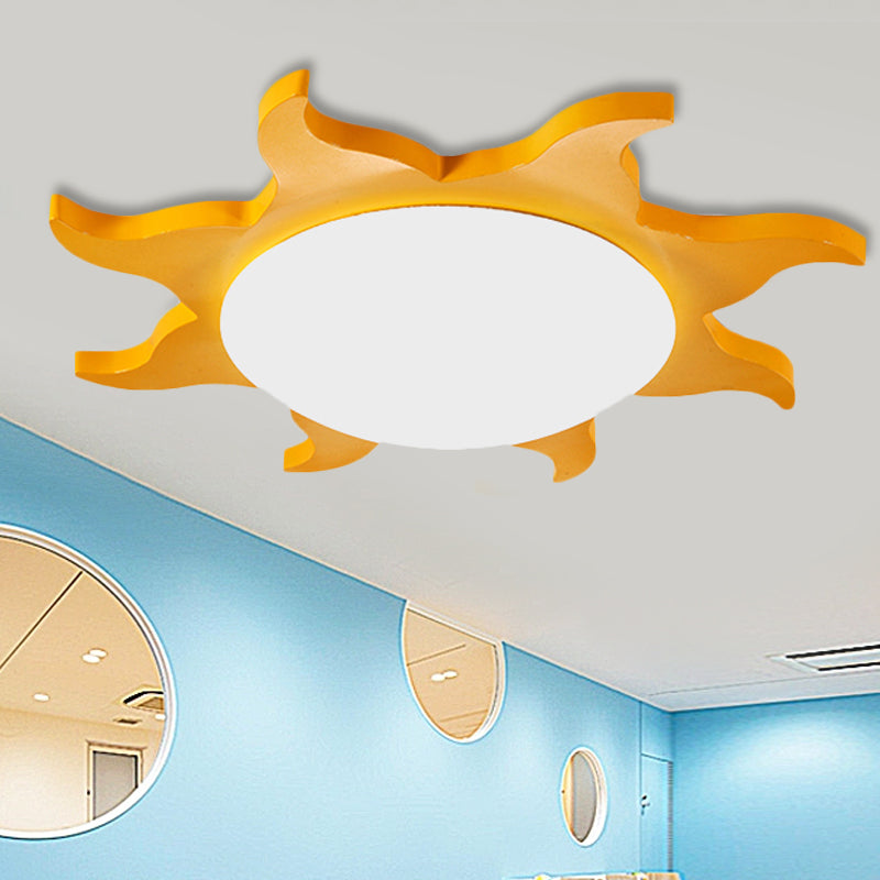 Wooden Acrylic Ceiling Light for Kids Rooms - Stylish & Safe Illumination