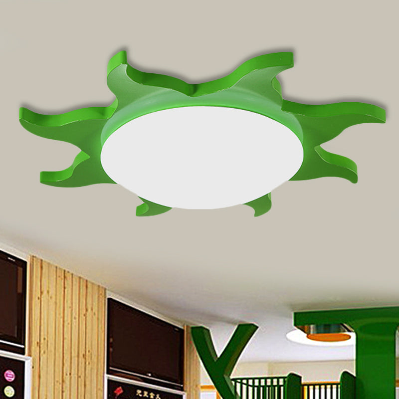 Wooden Acrylic Ceiling Light for Kids Rooms - Stylish & Safe Illumination