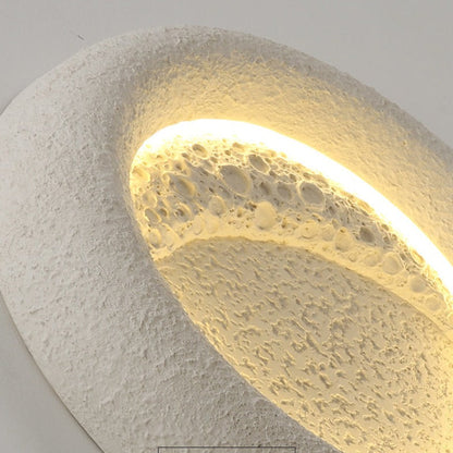 Elegant Round Resin Wall Lamp for Home Decor and Ambient Lighting