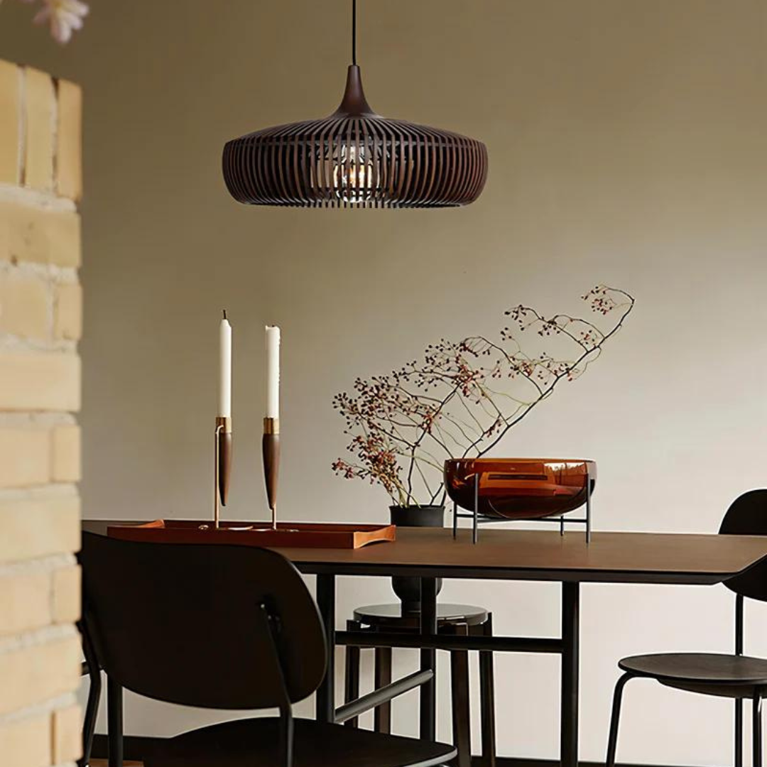 Walnut Wood Pendant Light for Modern Home and Office Decor