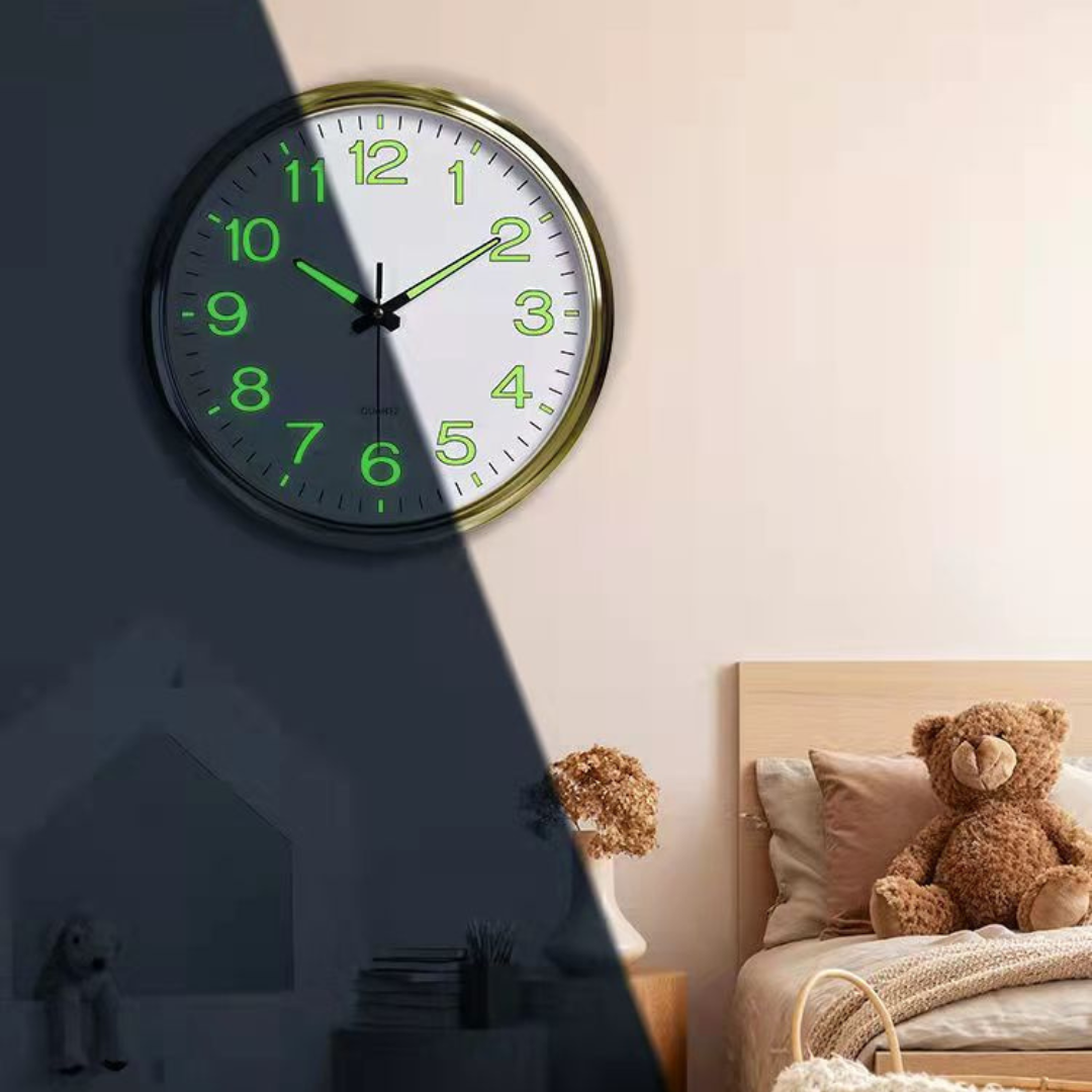 Illuminated Wall Clock for Home and Office - Modern Design, Easy Readability