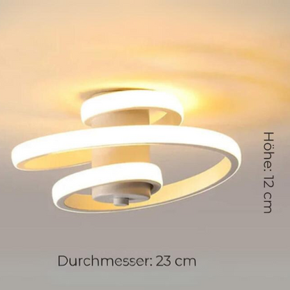 Modern Spiral LED Ceiling Light for Living Room and Office Spaces