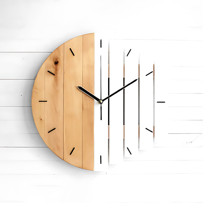 Wooden Wall Clock Xylophone Design for Home and Office Decor