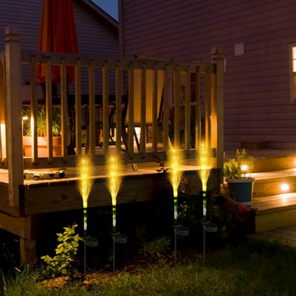 Solar Garden Lights - Decorative Fibre Optic Outdoor Lighting for Patios