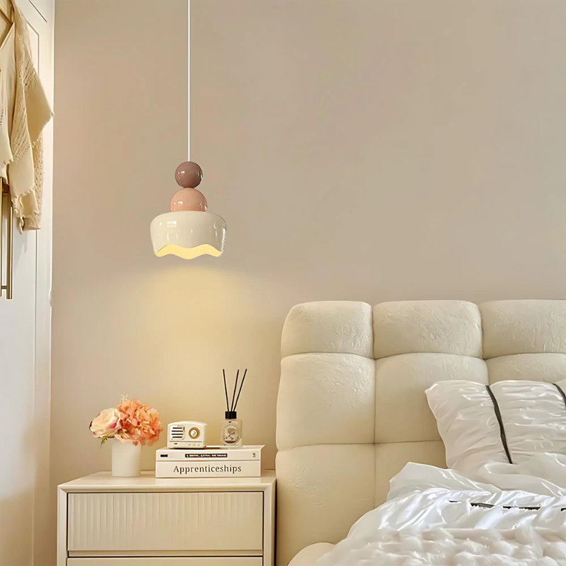 Romantic Bedroom Pendant Light with Warm Lighting for Cozy Ambiance