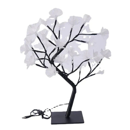 Bonsai Lamp with Roses for Home Decor and Office Ambiance Lighting