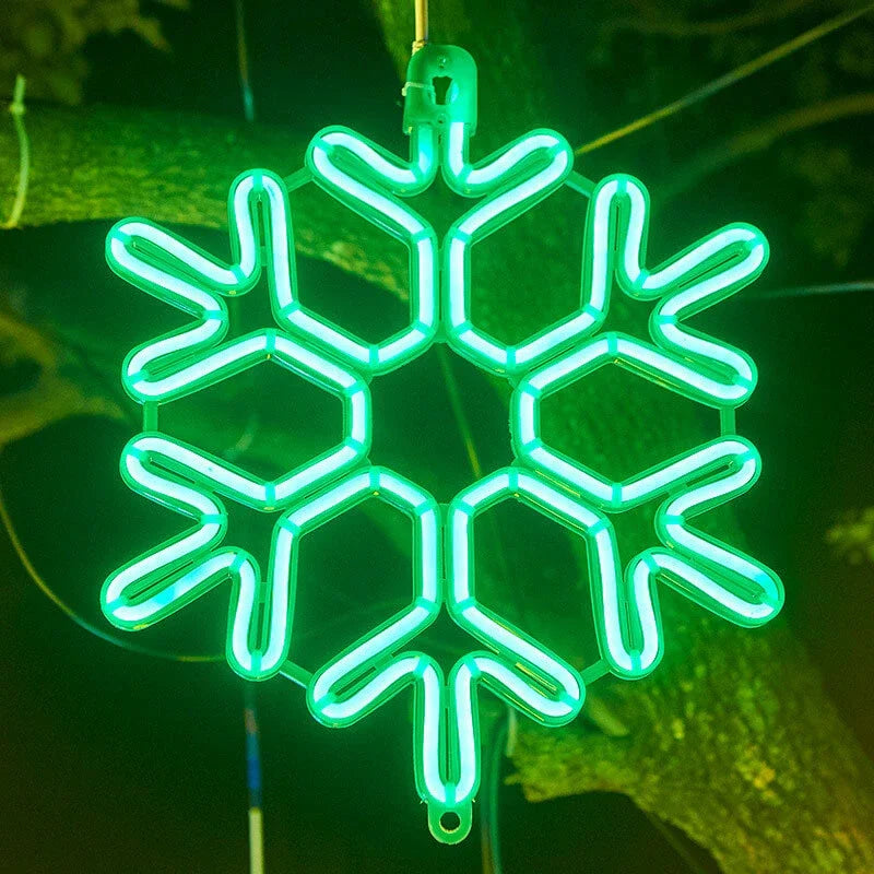 Waterproof LED Snowflake Lights for Winter Home and Office Decor