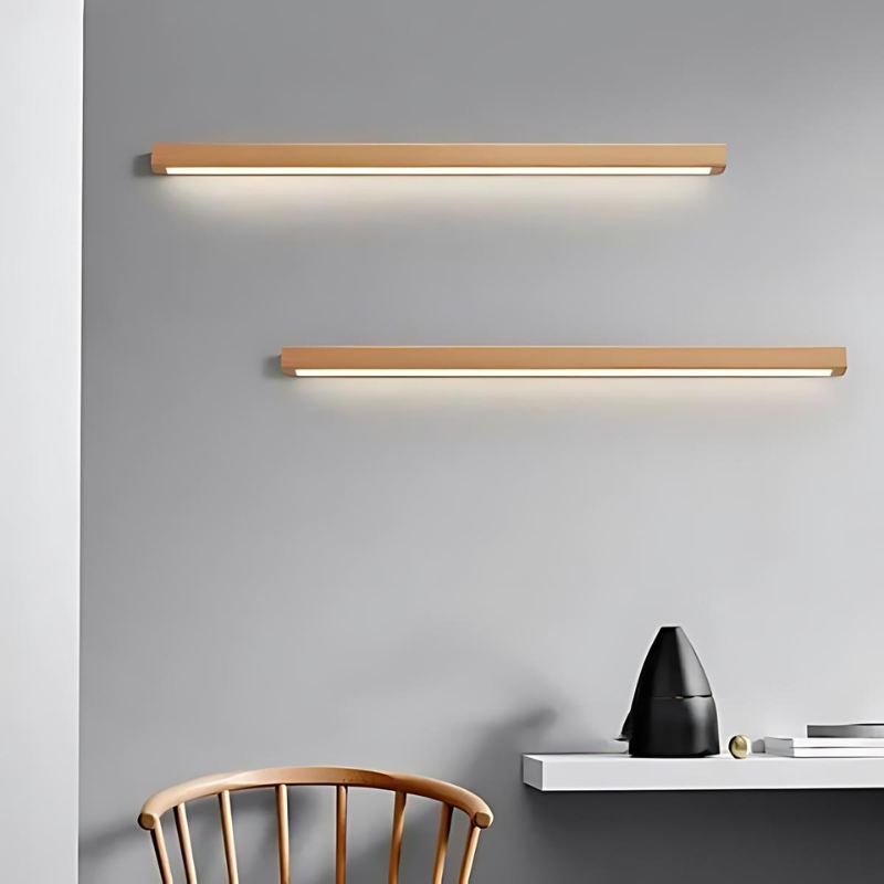 Dimmable Wooden Wall Lamp for Stylish Home and Office Lighting