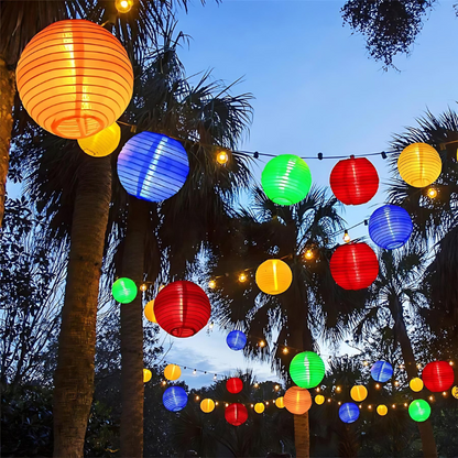 Solar Lantern String Lights for Outdoor Ambiance and Decor Lighting