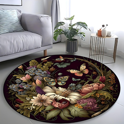 Round Area Rug - Elegant Stylish Design for Home and Office Decor