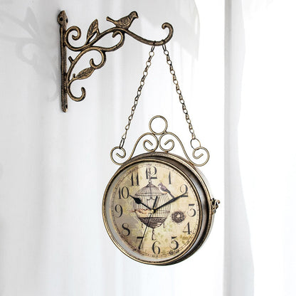 Retro Wall Clock for Home and Office - Vintage Style, Easy to Read