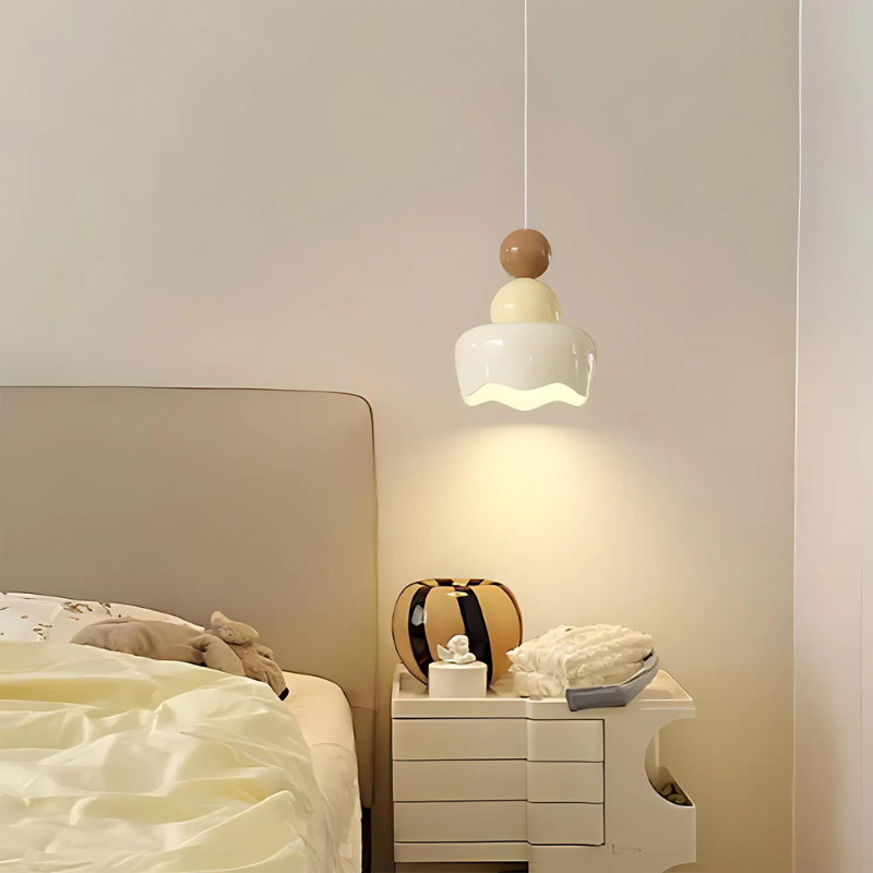 Romantic Bedroom Pendant Light with Warm Lighting for Cozy Ambiance