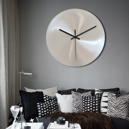 Stainless Steel Wall Clock - Minimalist Design for Home and Office Elegance