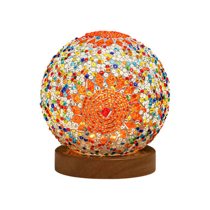 Mosaic Table Lamp Dimmable Elegant Design for Home and Office Decor