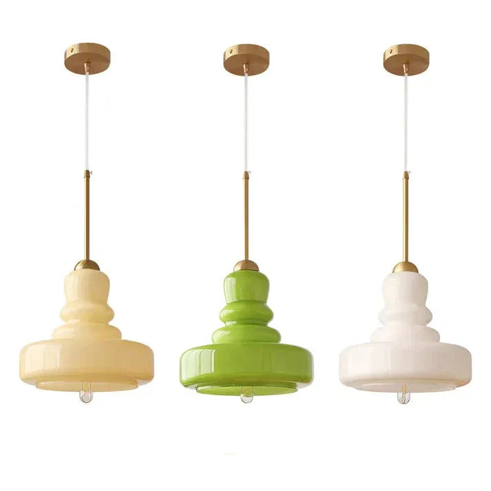 Bauhaus Pumpkin Pendant Light - Stylish Glass Fixture for Home & Office