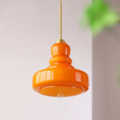 Bauhaus Pumpkin Pendant Light - Stylish Glass Fixture for Home & Office