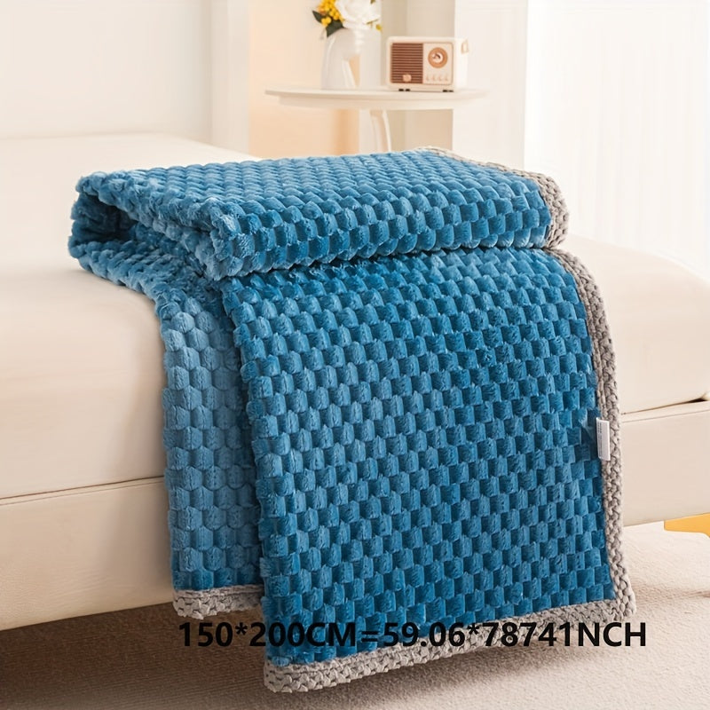 Premium Fleece Blanket Soft Cozy Elegant Texture for Home and Office