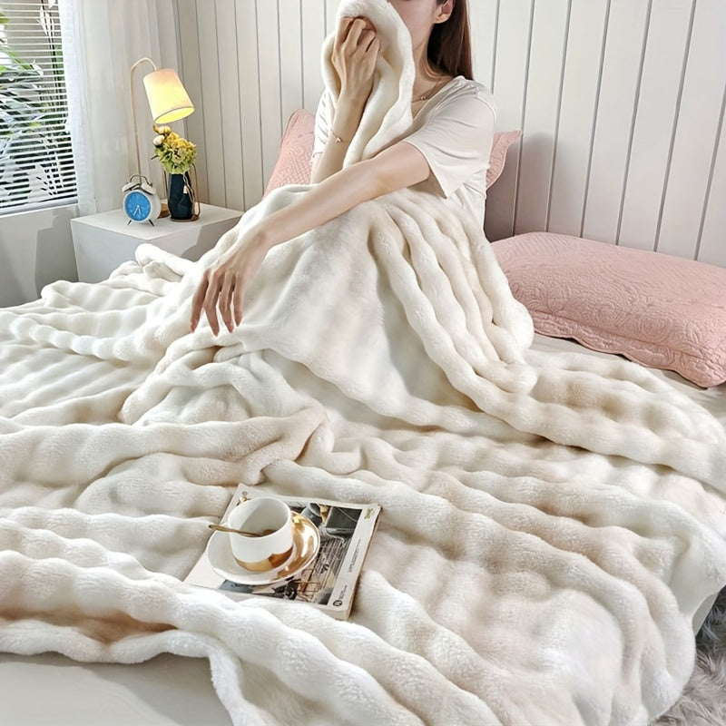 Plush Snuggle Blanket for Cozy Warmth at Home or Office