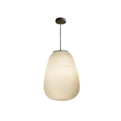 Ribbed Glass Modern Pendant Light for Home and Office Decor