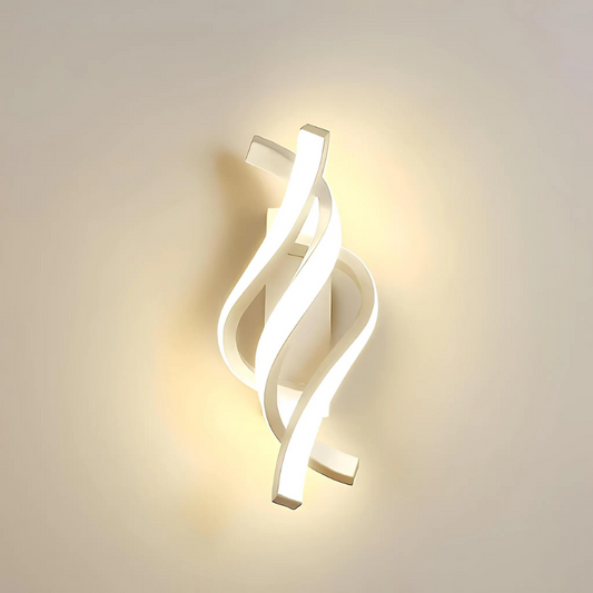 LED Wall Lamp – Modern Spiral Design Fixture for Home Office Lighting Decor