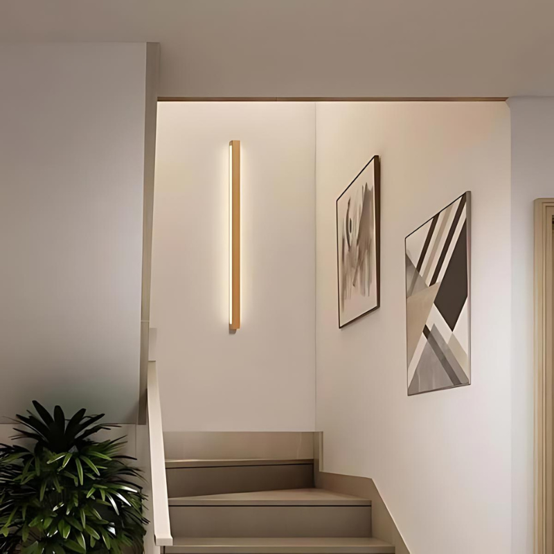 Dimmable Wooden Wall Lamp for Stylish Home and Office Lighting