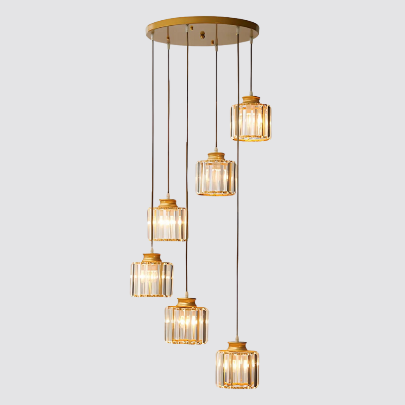 Minimalist Crystal Pendant Light for Modern Home and Office Decor