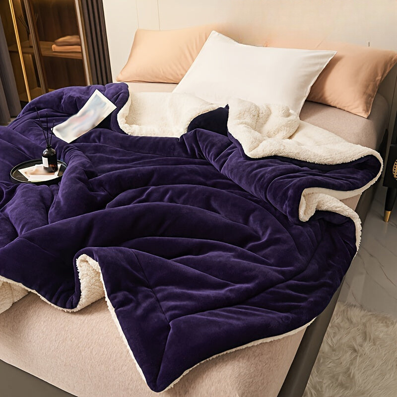 Ultra-Soft Fleece Blanket for Cozy Home and Office Comfort