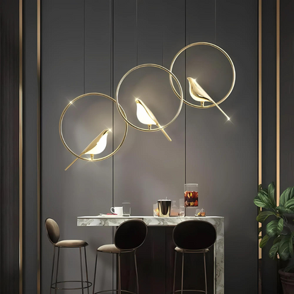 LED Pendant Light with Elegant Rings for Home and Office Decor