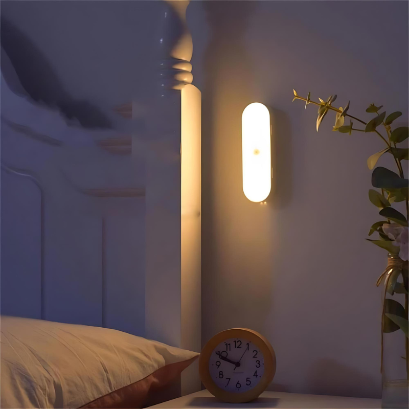 Wireless LED Motion Sensor Wall Light with USB Charging for Home Use