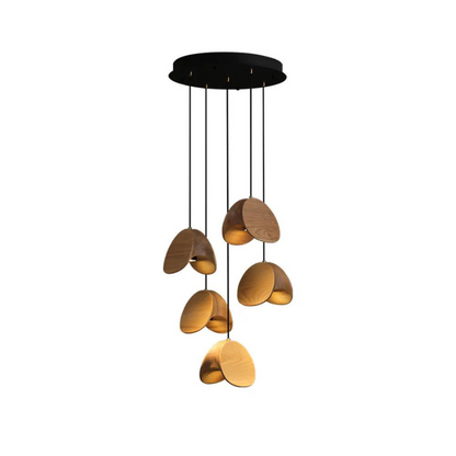 Wood Pendant Light | Elegant Warm Lighting for Home and Office Decor