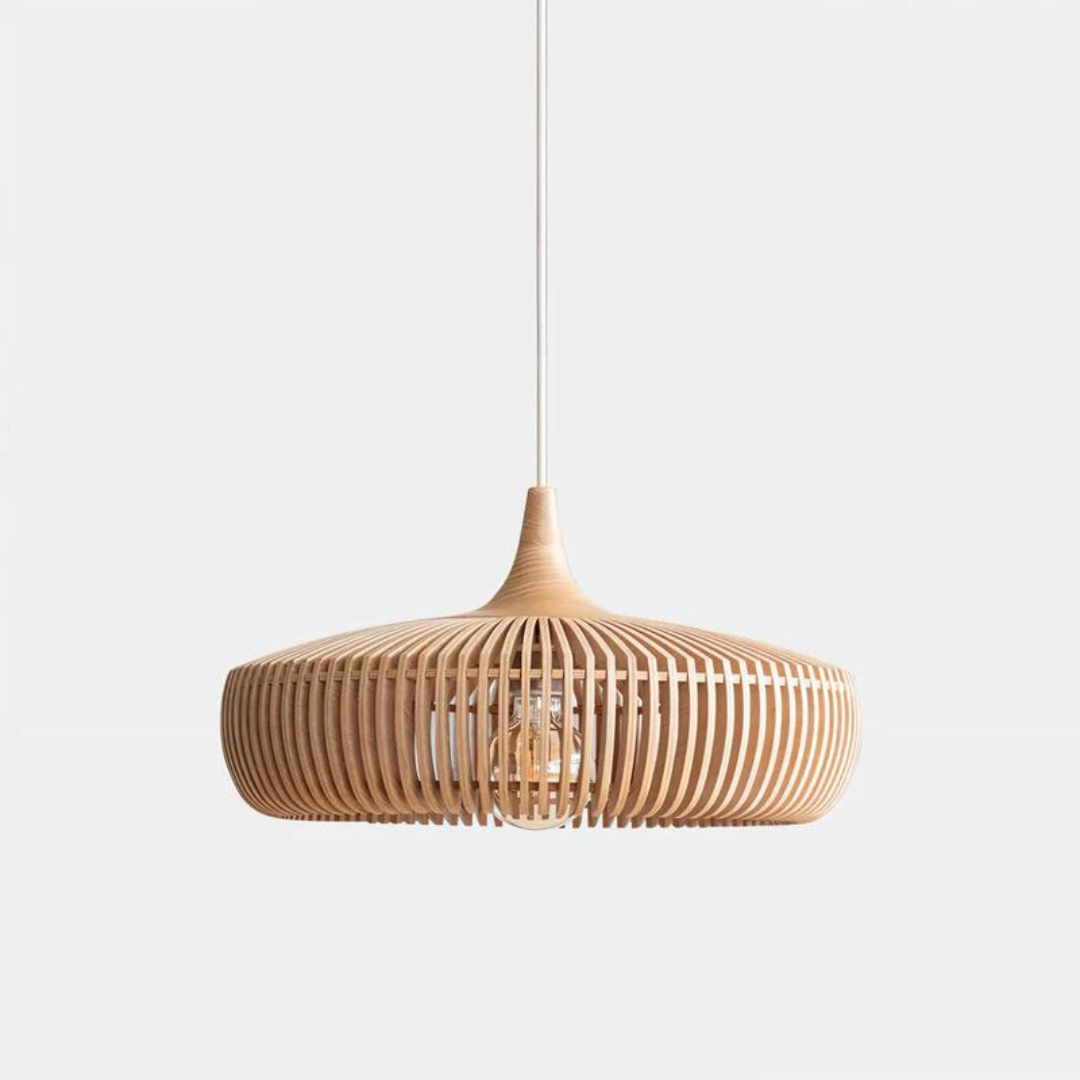 Walnut Wood Pendant Light for Modern Home and Office Decor