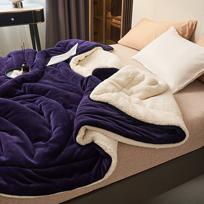 Ultra-Soft Fleece Blanket for Cozy Home and Office Comfort