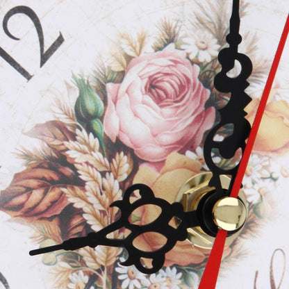 Floral Butterfly Wall Clock for Elegant Home Decor and Office Style