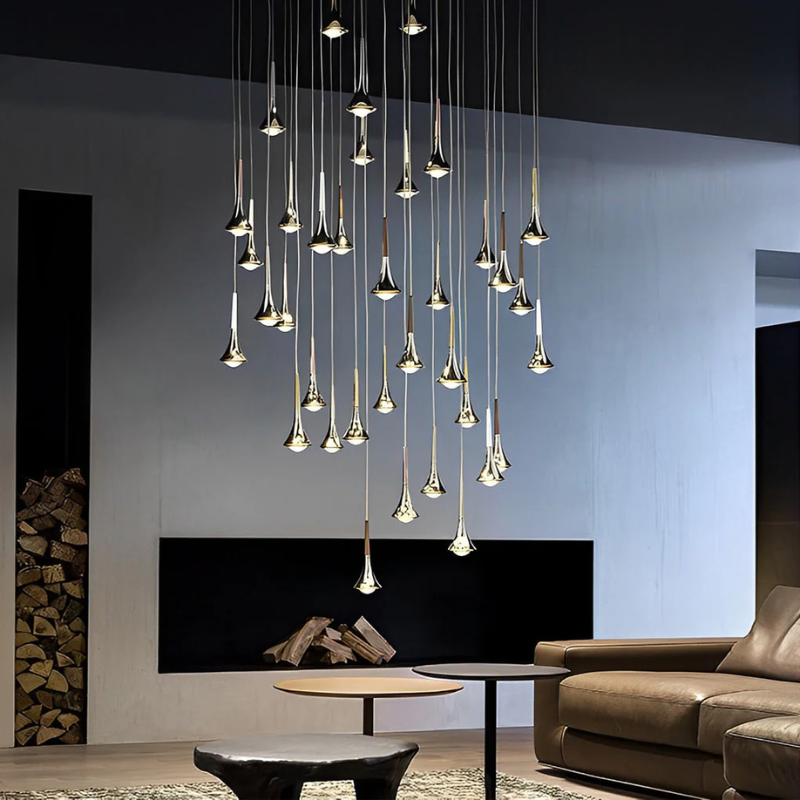 Scandinavian Pendant Light in Elegant Water Drop Design for Home & Office