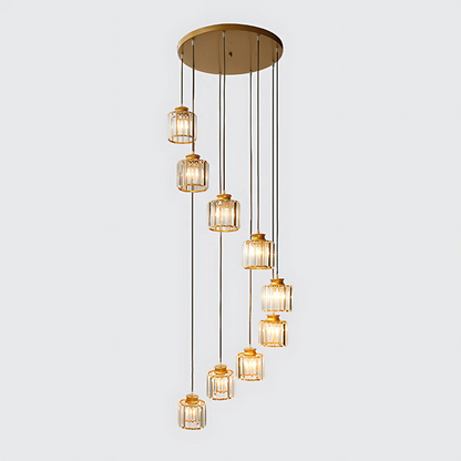 Minimalist Crystal Pendant Light for Modern Home and Office Decor