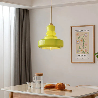 Bauhaus Pumpkin Pendant Light - Stylish Glass Fixture for Home & Office